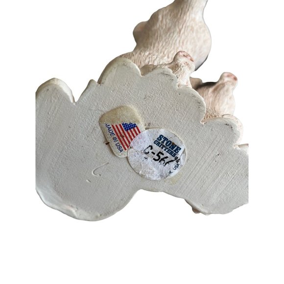 Stone Critters Pig Family 3 piggies c - 566 USA - Picture 6 of 6